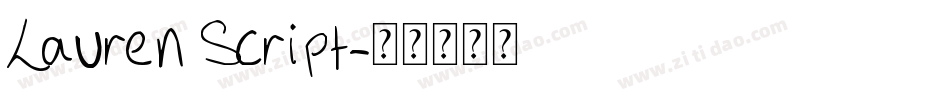 Lauren Script字体转换